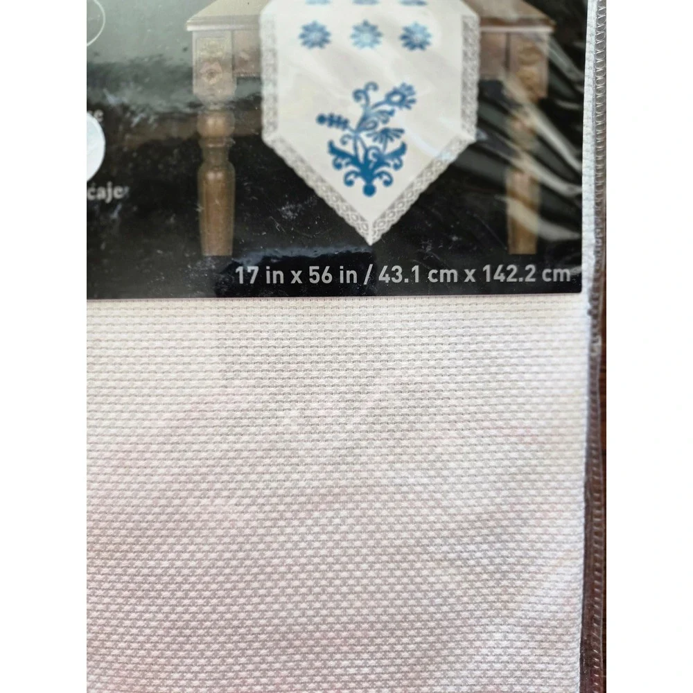 Loops & Threads Table Runner with Lace Cross Stitch Kit 17 x 56 - Picture 6 of 6